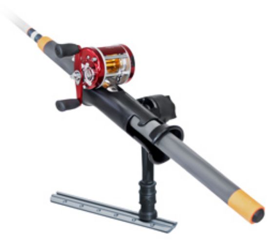 RAM® Tube Jr.™ Rod Holder with RAM® Adapt-A-Post™ Track Base