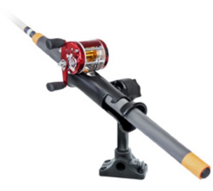 RAM® Tube Jr.™ Rod Holder with Bulkhead/Flat Surface Base