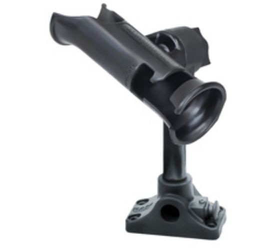 RAM® Tube Jr.™ Rod Holder with Bulkhead/Flat Surface Base