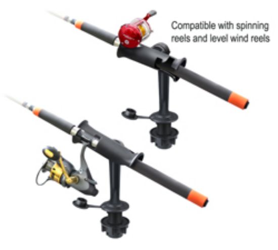 RAM® Tube Jr. ™ Rod Holder with Round Flush Base