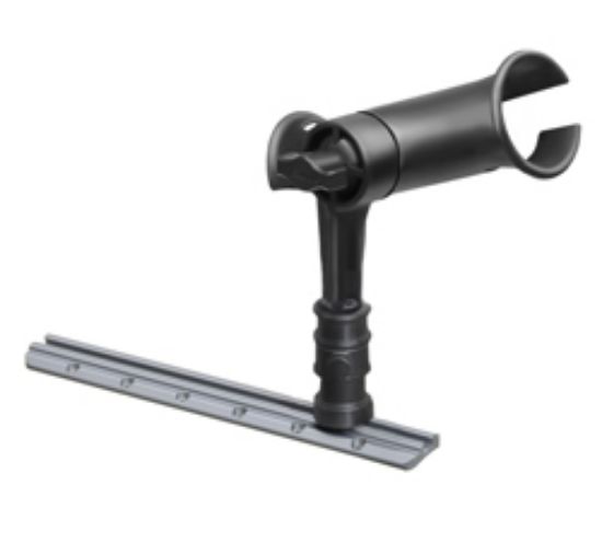 RAM® Tube Jr.™ Rod Holder with RAM® Adapt-A-Post™ Track Base