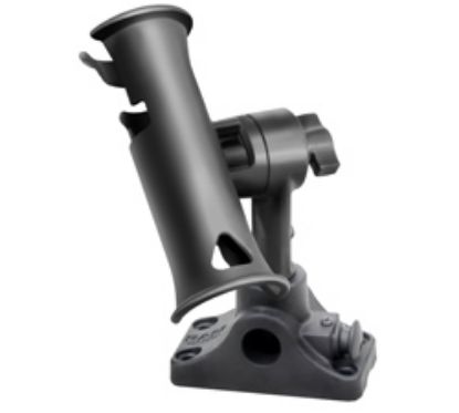 RAM® Tube Jr.™ Rod Holder with Bulkhead/Flat Surface Base