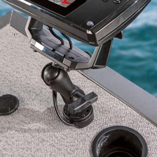 RAM® Cable Manager with AMPS Hole Pattern for Electronic Mounts