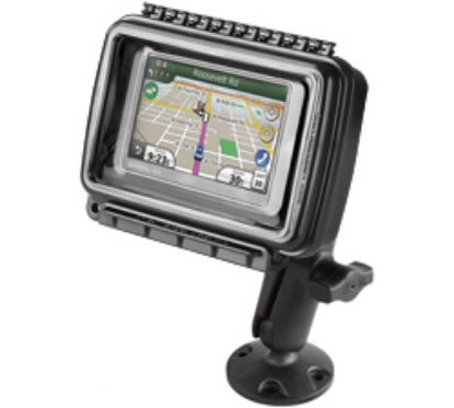 RAM® Aqua Box® Medium Wide Device Mount with Composite Drill-Down Base