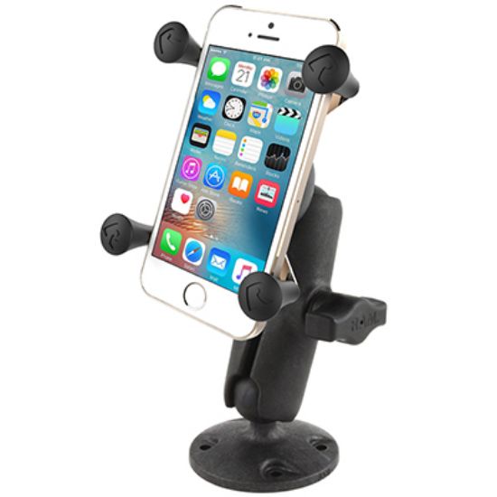 RAM® X-Grip® High-Strength Composite Phone Mount with Drill-Down Base