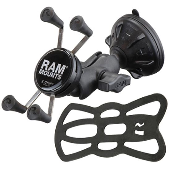 RAM® X-Grip® Phone Mount with RAM® Twist-Lock™ Low Profile Suction Base