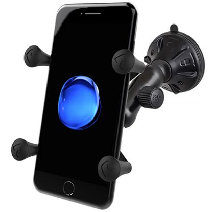 RAM® X-Grip® Phone Mount with RAM® Twist-Lock™ Low Profile Suction Base