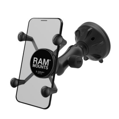 RAM® X-Grip® Phone Mount with RAM® Twist-Lock™ Low Profile Suction Base