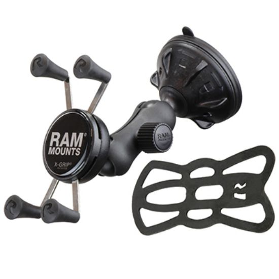 RAM® X-Grip® Phone Mount with RAM® Twist-Lock™ Low Profile Suction Base