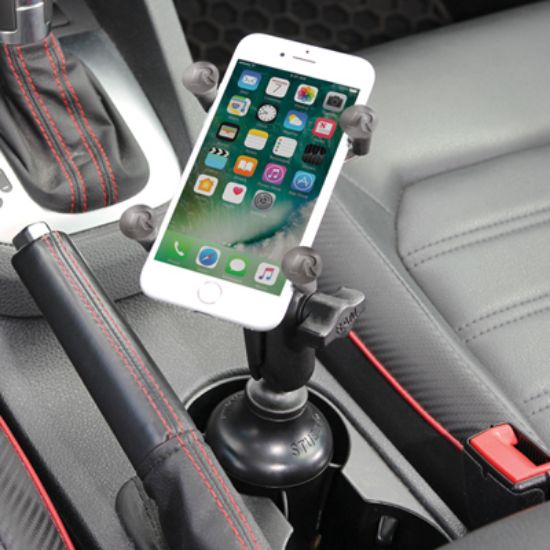 RAM® X-Grip® Phone Mount with RAM® Stubby™ Cup Holder Base