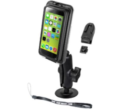 RAM® Aqua Box® Pro 20 iPhone 5 Mount with Flex Adhesive Base