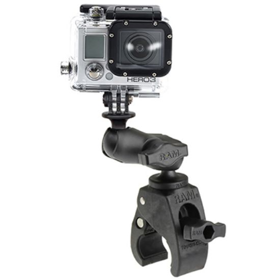 RAM® Tough-Claw™ Small Clamp Mount with Universal Action Camera Adapter