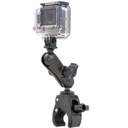 RAM® Tough-Claw™ Double Ball Mount with Universal Action Camera Adapter