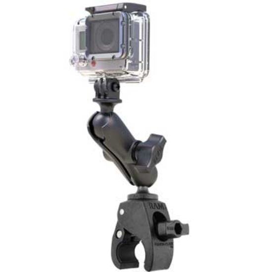 RAM® Tough-Claw™ Double Ball Mount with Universal Action Camera Adapter