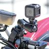 RAM® Tough-Claw™ Double Ball Mount with Universal Action Camera Adapter
