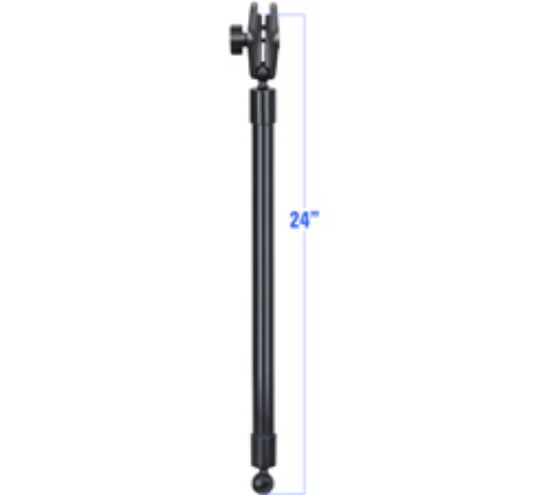 RAM® 24" PVC Pipe Extension with Ball Ends & Double Socket Arm