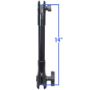 RAM® 14" PVC Pipe Extension with B Size & C Size Socket Arms