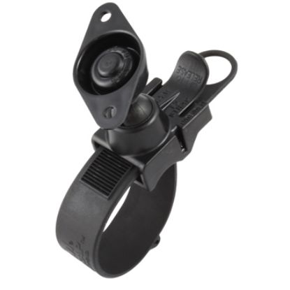 RAM® EZ-Strap™ Rail Mount with Double Ball and Diamond Base Adapter