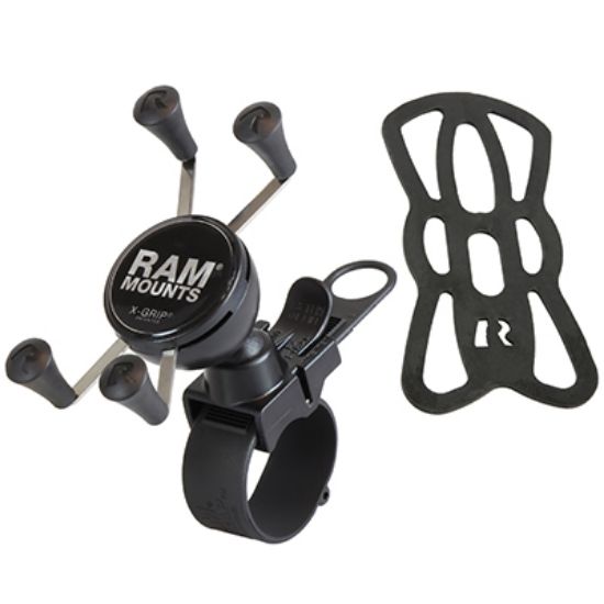 RAM® X-Grip® Phone Mount with RAM® EZ-Strap™ Rail Mount