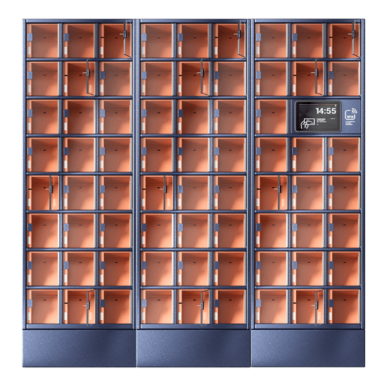 Szafa skrytkowa, 70 skrytek, skrytki standard, LCD+LF; licencja roczna na oprogramowanie CDM Cloud